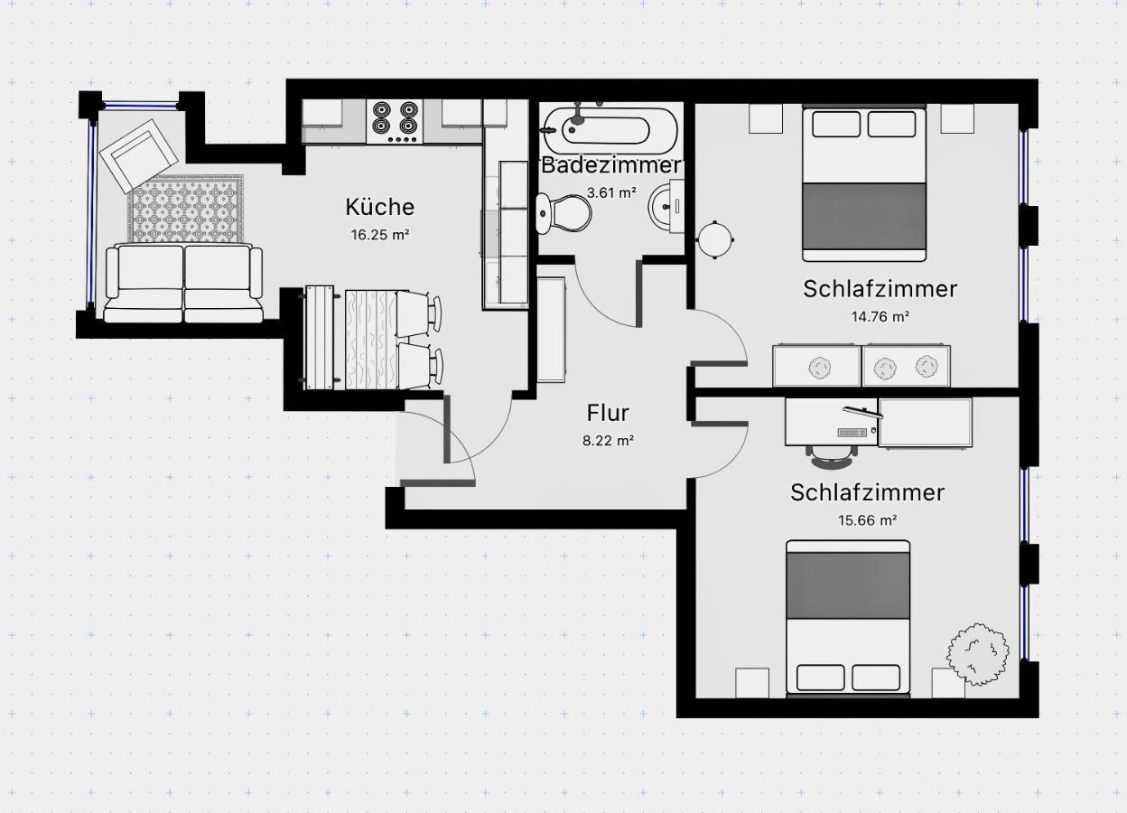 Purple Kitchen - Apartment Mit Grosser Wohnkueche Bremerhaven Ngoại thất bức ảnh